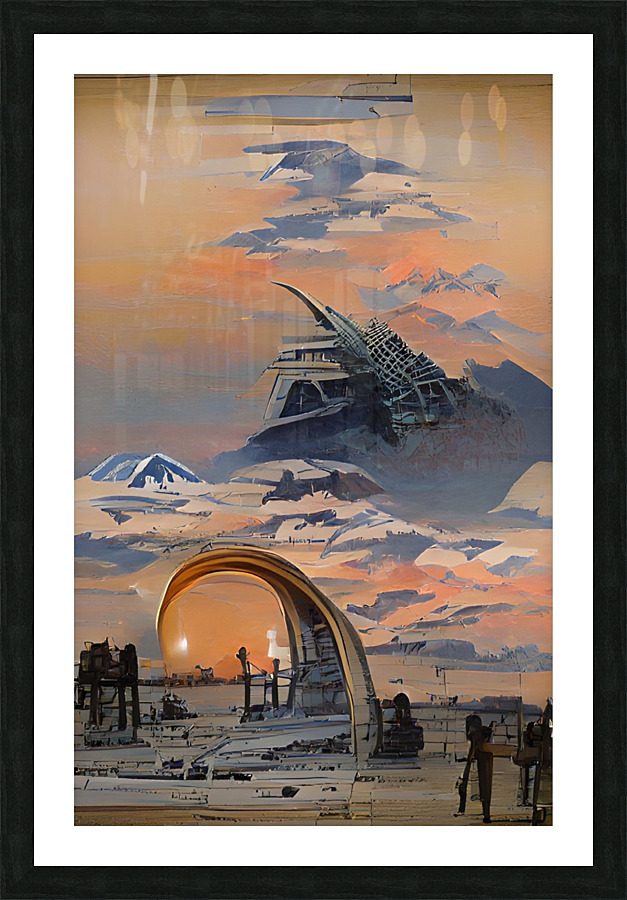 Stargate2 Picture Frame print