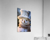 Hairy Snowman Acrylic Print