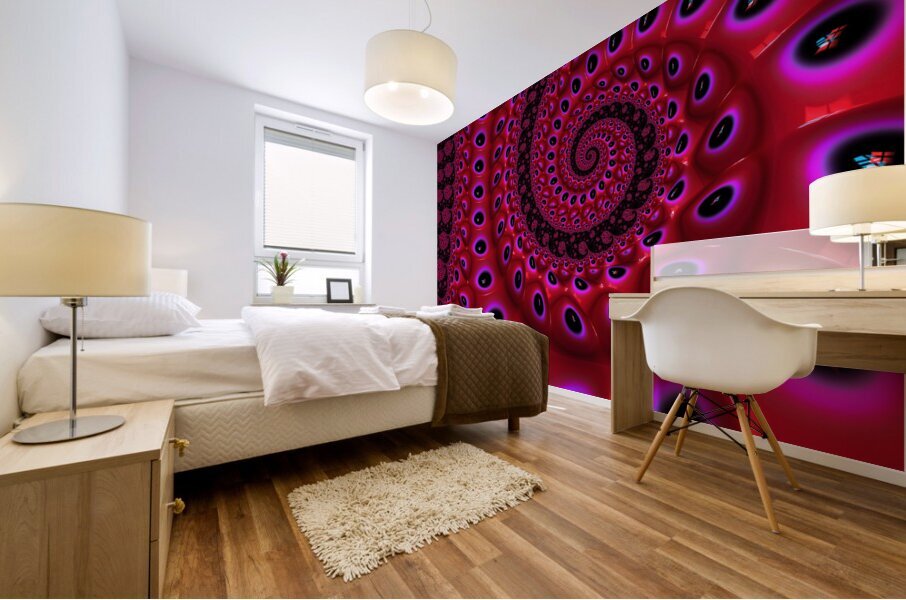 Snail Fossil Mural print