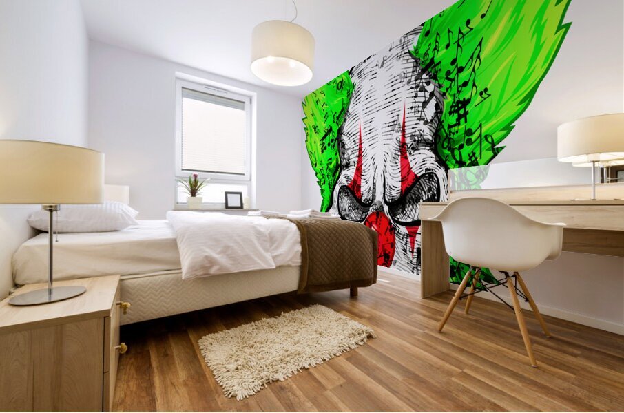 Music Clown Mural print