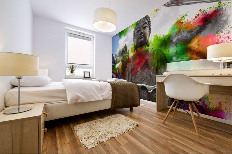 Buddha s sky view Mural print