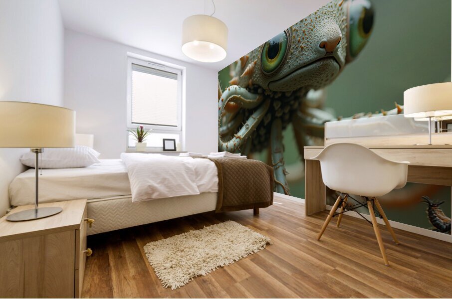 spider lizard portfolio Mural print
