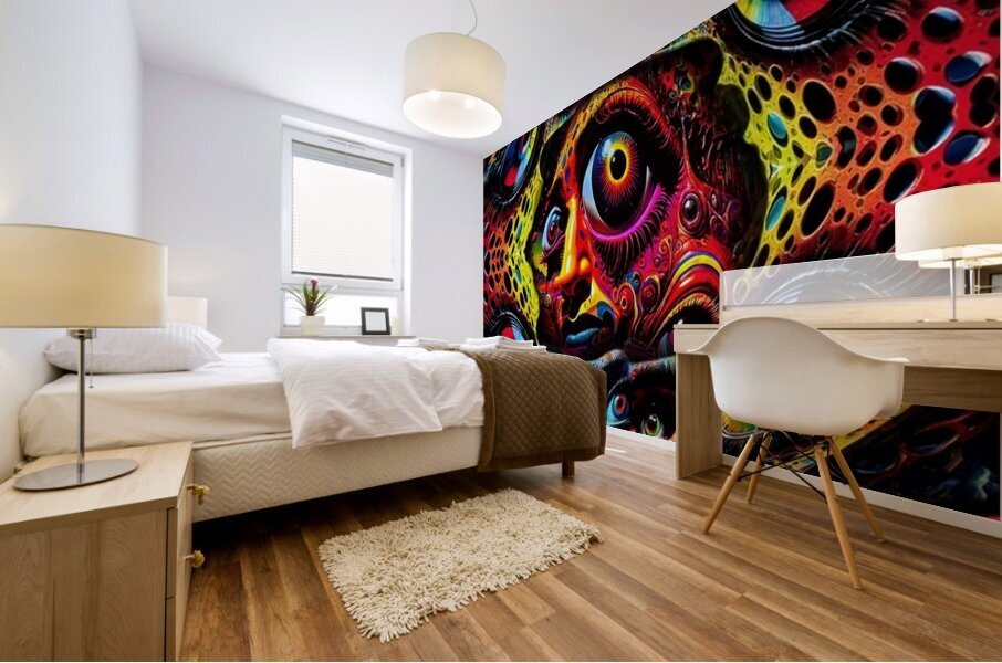 Trippy v recreation Mural print