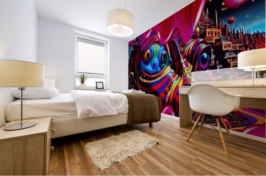 Trippy v slime Mural print
