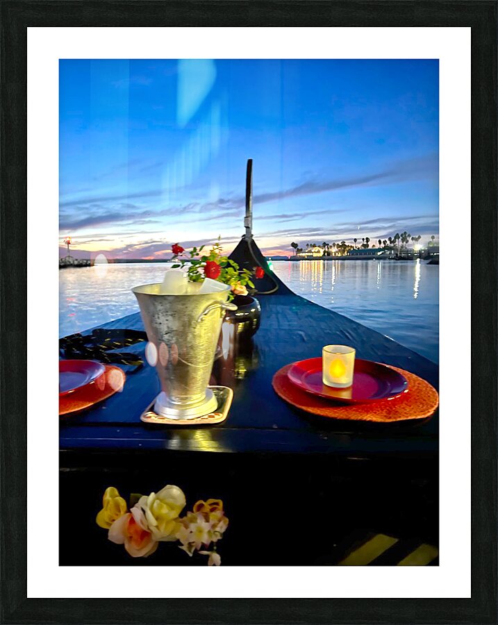 Gondola ride Picture Frame print