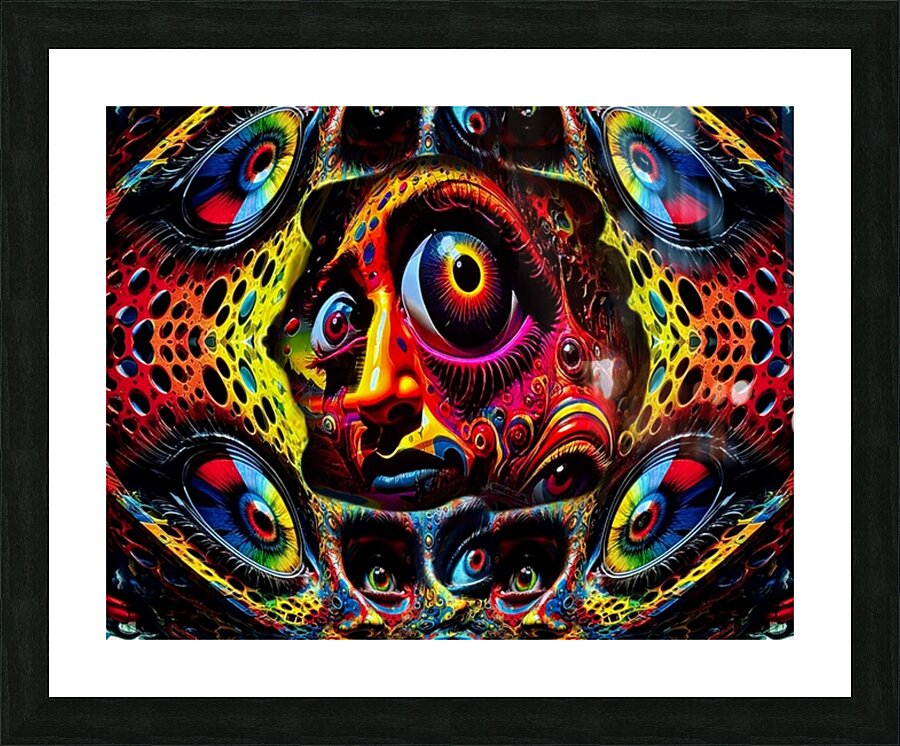 Trippy v recreation Picture Frame print