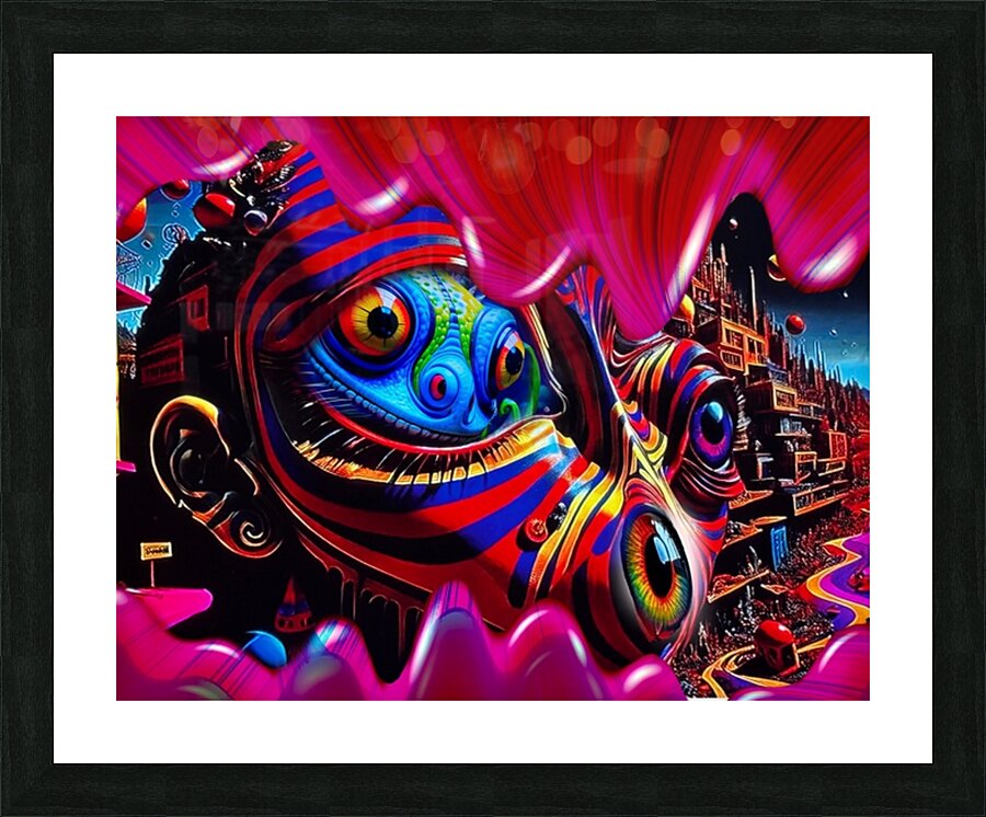 Trippy v slime Picture Frame print