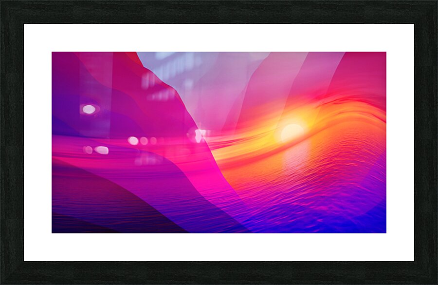 Mountain Surf Picture Frame print