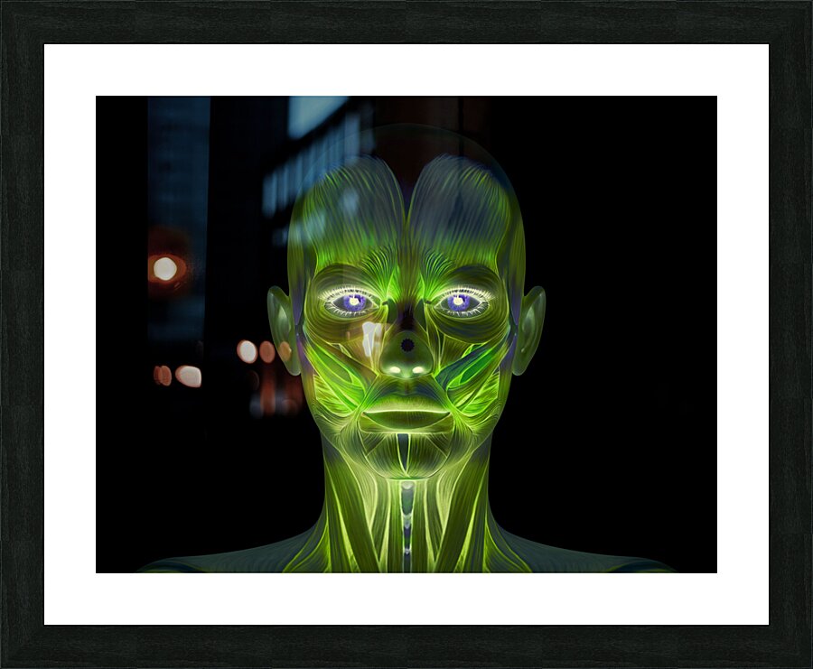 Neon Lights Picture Frame print