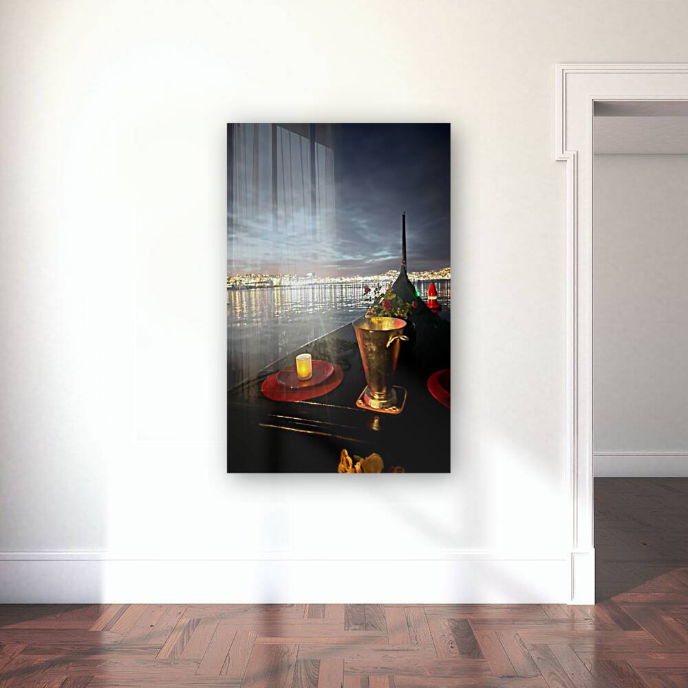 Gondola at night Reproduction