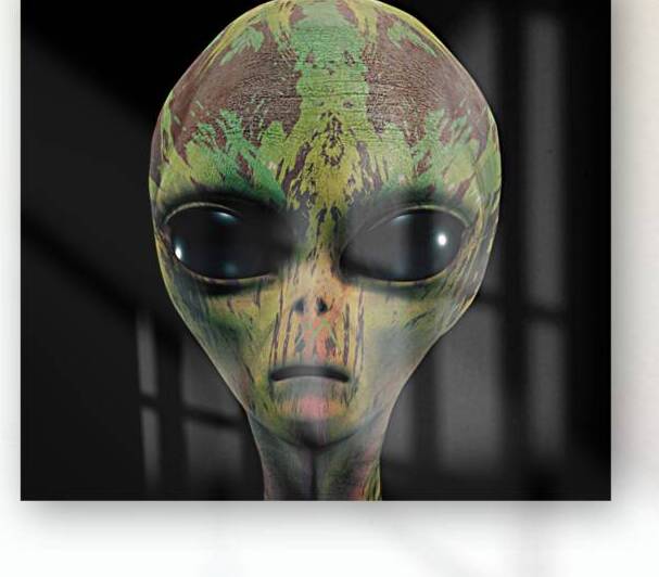 Alien Head Texture by Shea Michaels