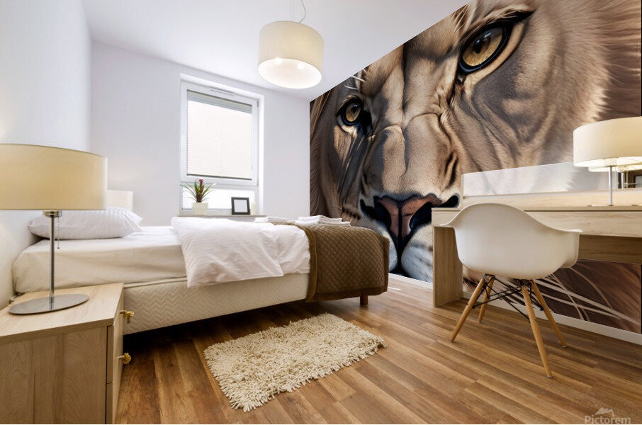 THE LION Mural print
