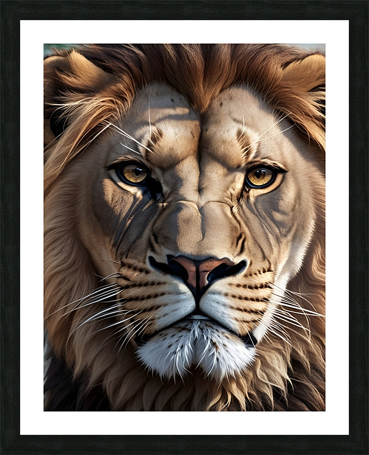 THE LION Picture Frame print