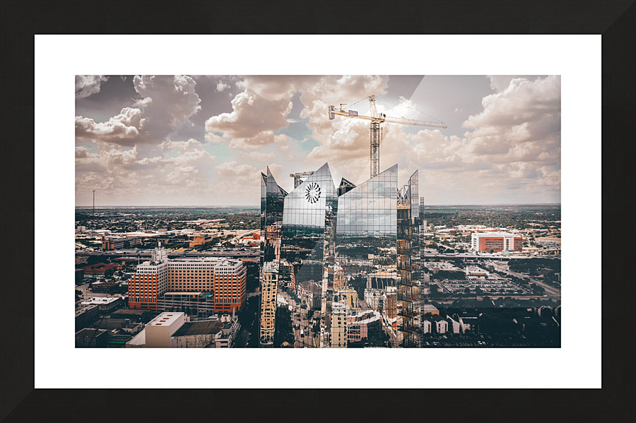 Frost Bank Tower Picture Frame print
