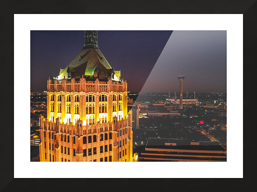 Tower Life Building Picture Frame print