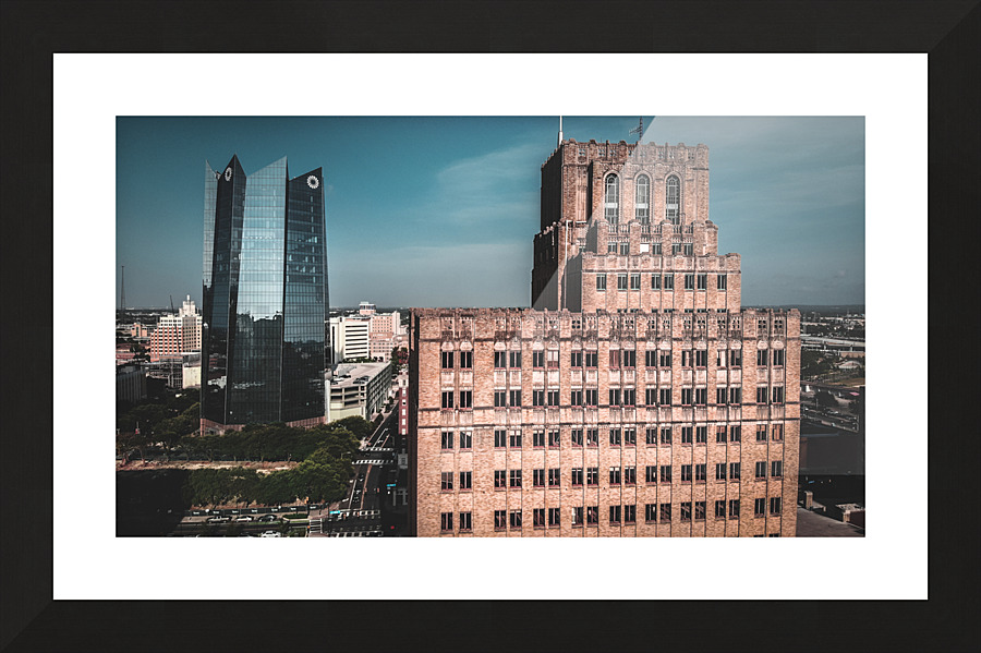 Past and Present Picture Frame print