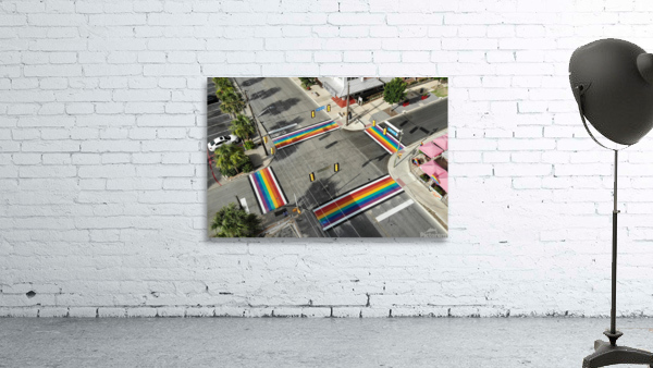 Rainbow Crosswalk Wall Preview