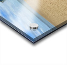 Painted Barrels on the Beach Acrylic print