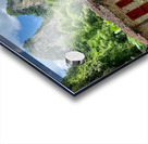 Stone Houses by the Mountain Acrylic print