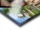 Shack in front of the Temple Acrylic print