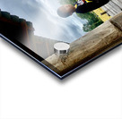 Boy Looking Over the Rice Field Acrylic print