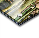 Thinking Wooden Sculpture Impression Acrylique