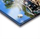 L Shaped Palm Trees Beach Acrylic print