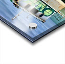 Green Boat on the Beach Acrylic print