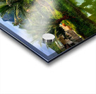 Palm Tree Trio Reflections Acrylic print