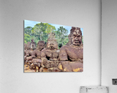 Angkor Wat Statues Row Acrylic Print