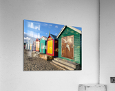 Beach Huts Impression acrylique