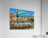 Colourful Boat on the Water Impression acrylique