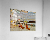 Praying White Buddha Acrylic Print