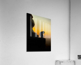 Meditative Monkey at Sunset Acrylic Print