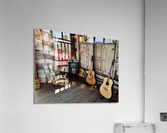 Guitars and TV Acrylic Print