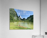 Bamboo Raft in the Mountains Acrylic Print