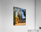 Mary’s Statue in front of the Cross Acrylic Print