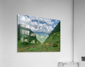 V Shaped Mountains Acrylic Print