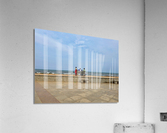 Family Bench at the Beach Acrylic Print