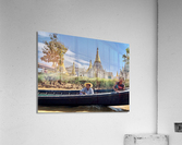 Chilling in the Boat in Front of the Temple Acrylic Print