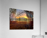 Sunset Behind the Mountain Acrylic Print