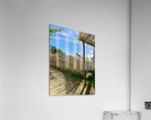 Sun Through the Bamboo Fence Acrylic Print