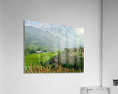 Dreamy Sunset on the Rice Fields Acrylic Print