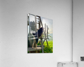 Dog Watching the Sunset Acrylic Print