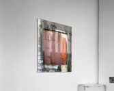 Blocked Metal Window Acrylic Print
