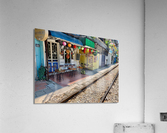 Coffee Shops by the Railroad Acrylic Print