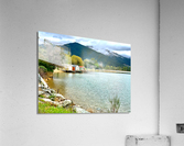 Huts on the Lake Acrylic Print