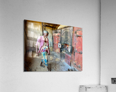 Man Fuelling Up the Fire Acrylic Print