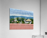 Mountains passed the Roof Acrylic Print