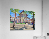 Love Sign With Palm Trees Acrylic Print